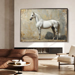 Horses 235 Canvas Art 60 x 40 cm / Black