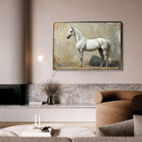 Horses 235 Canvas Art 60 x 40 cm / Black