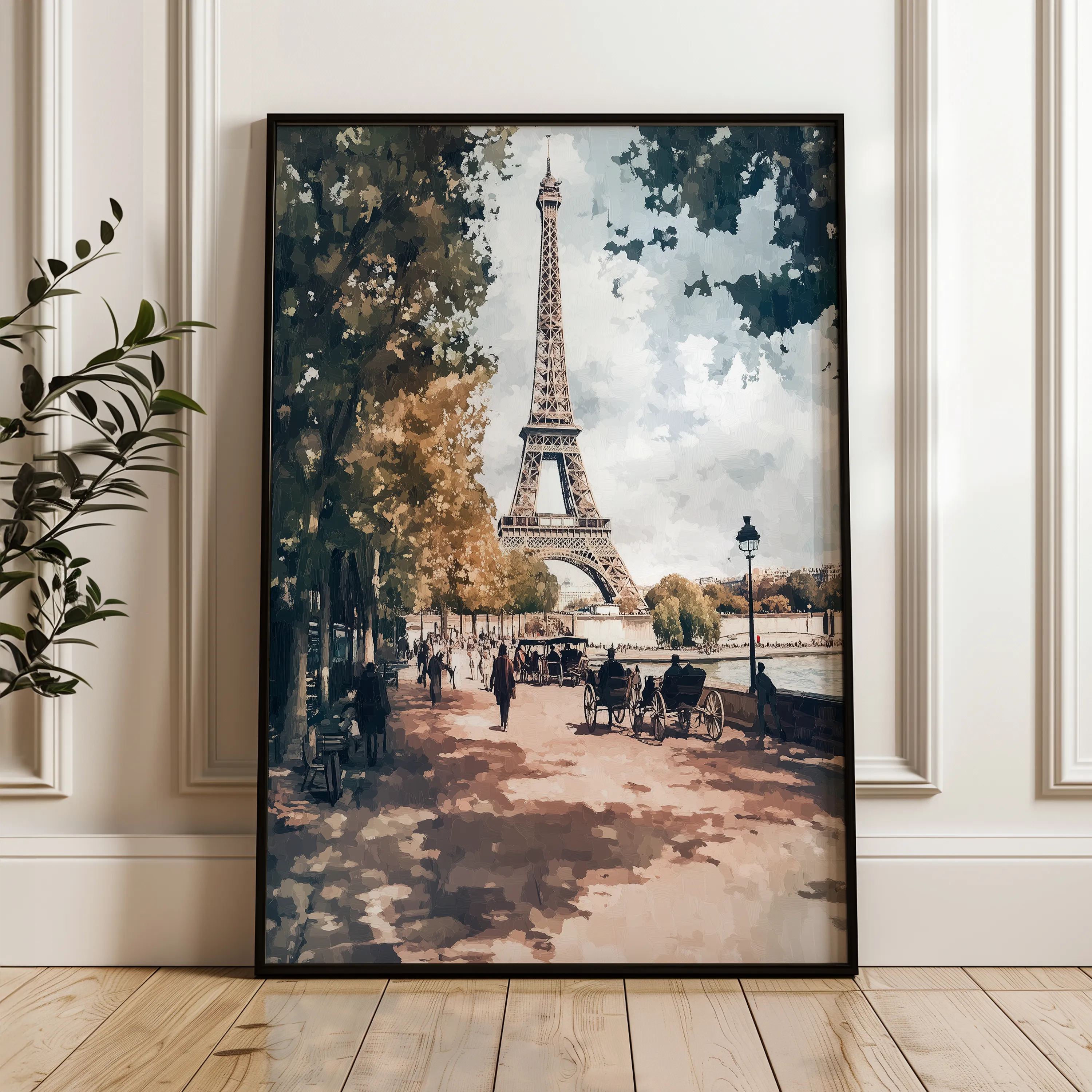 Landscape 235 Canvas Art 60 x 40 cm / Black