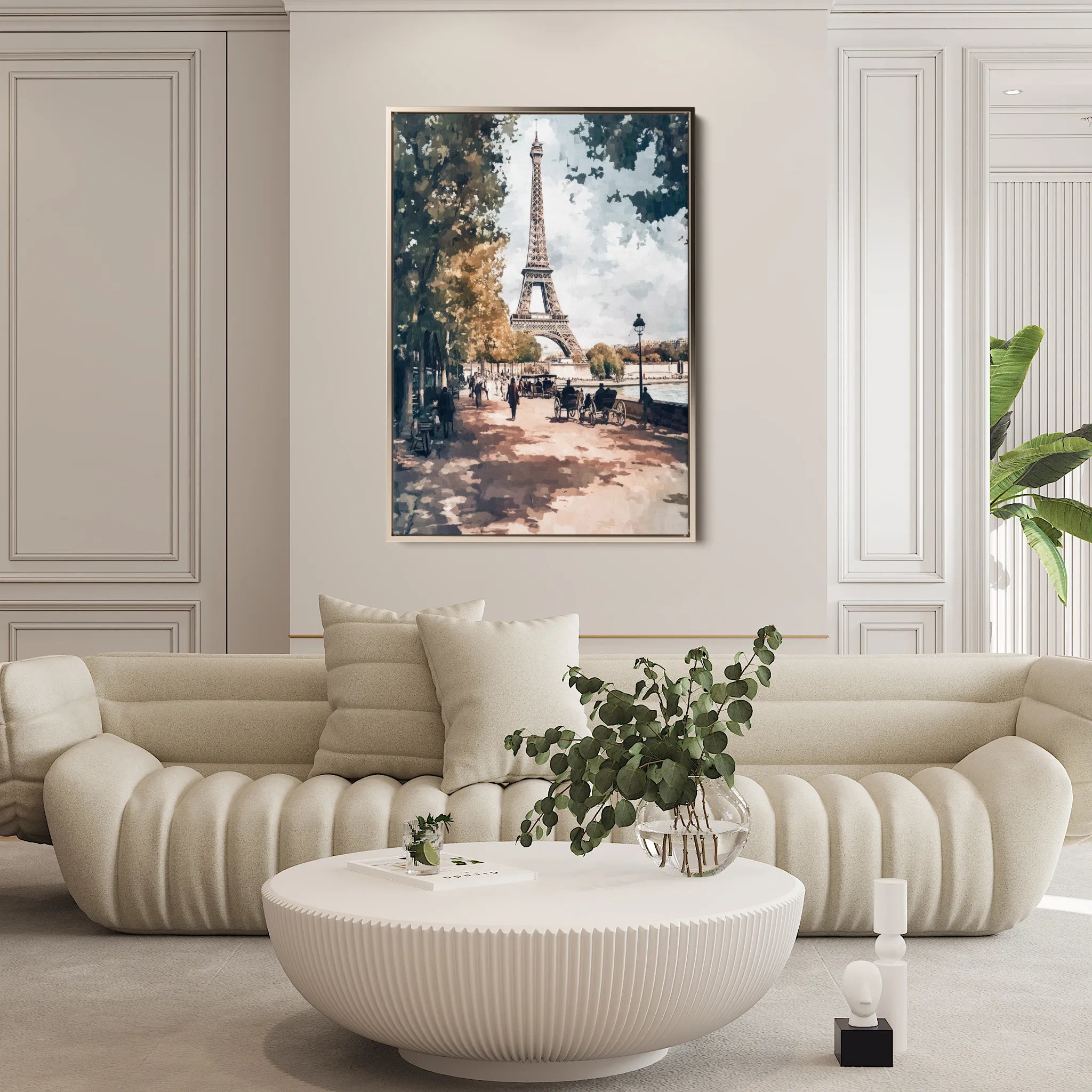 Landscape 235 Canvas Art 60 x 40 cm / Black