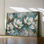 Floral 236 Canvas Art 60 x 40 cm / Black