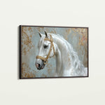 Horses 236 Canvas Art 60 x 40 cm / Black
