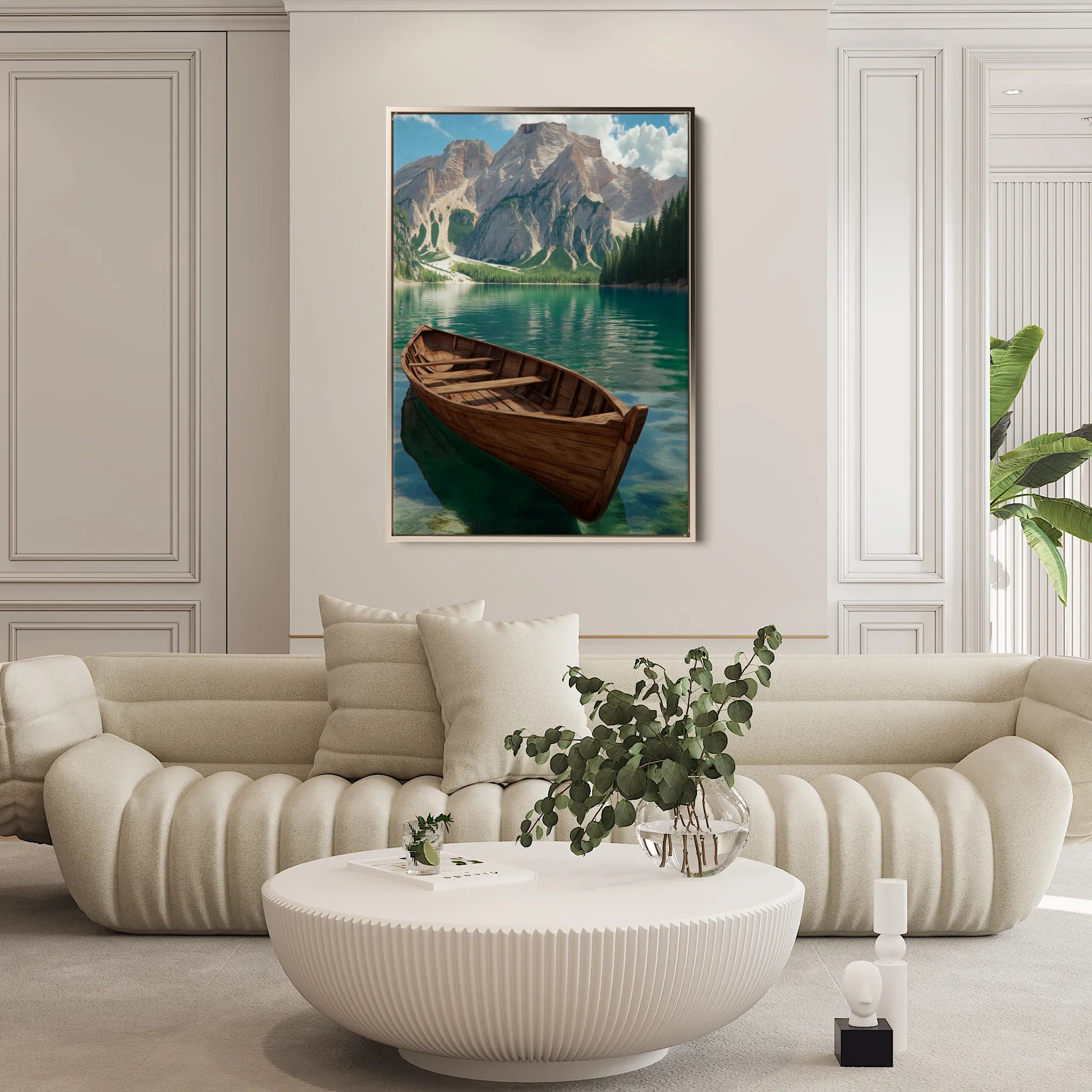 Landscape 236 Canvas Art 60 x 40 cm / Black