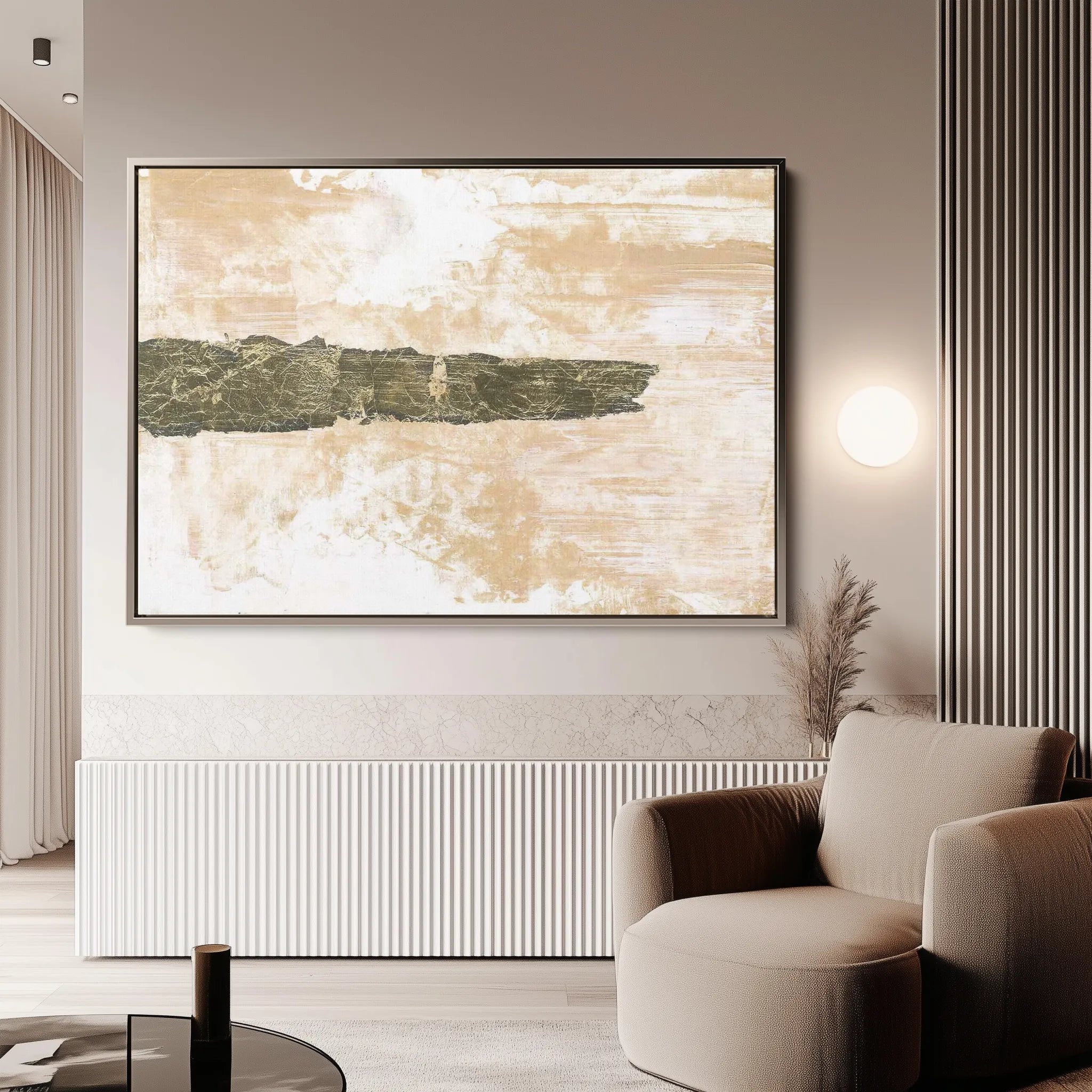 Abstract 237 Canvas Art 60 x 40 cm / Black