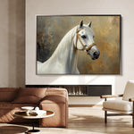 Horses 237 Canvas Art 60 x 40 cm / Black