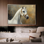 Horses 237 Canvas Art 60 x 40 cm / Black
