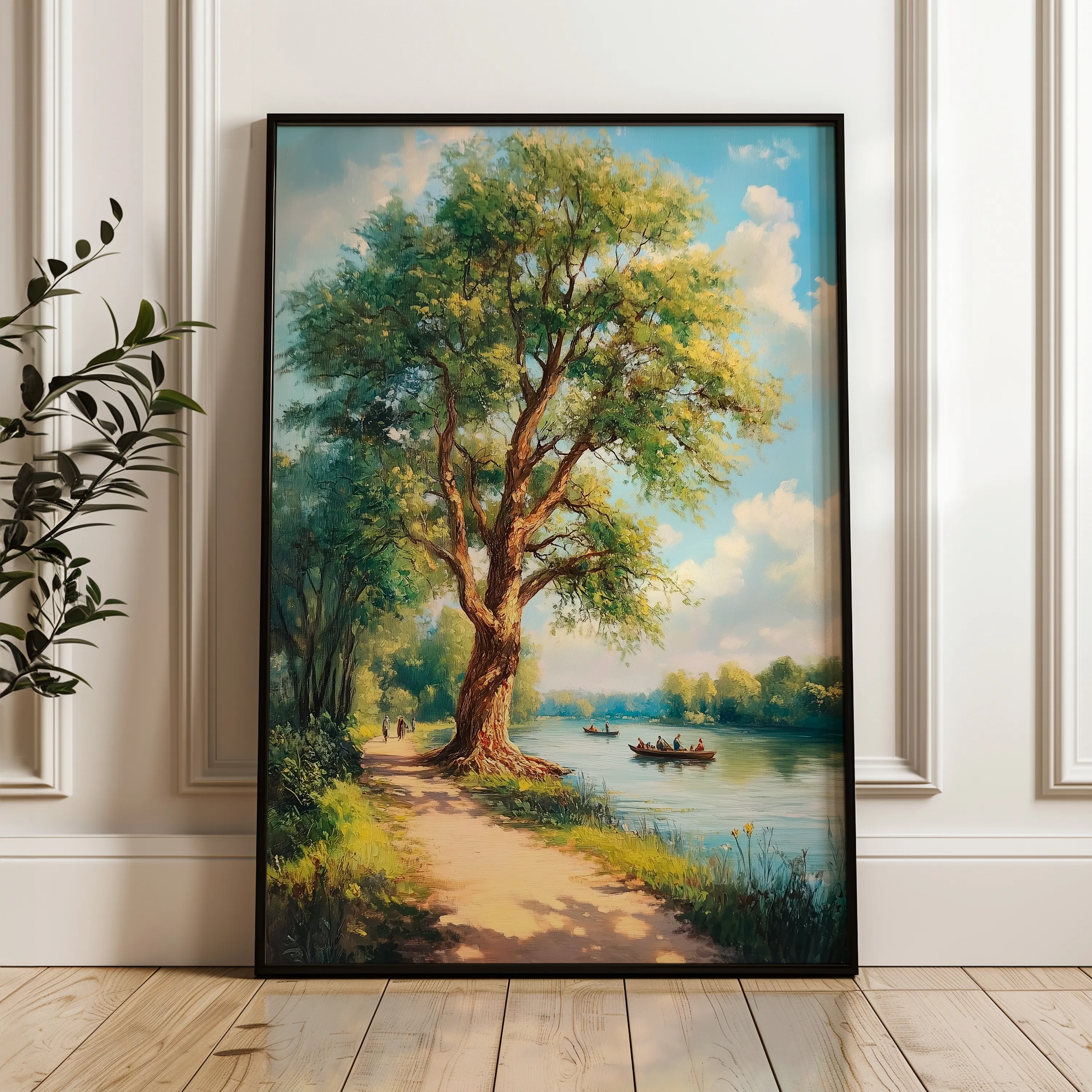 Landscape 237 Canvas Art 60 x 40 cm / Black