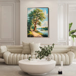 Landscape 237 Canvas Art 60 x 40 cm / Black