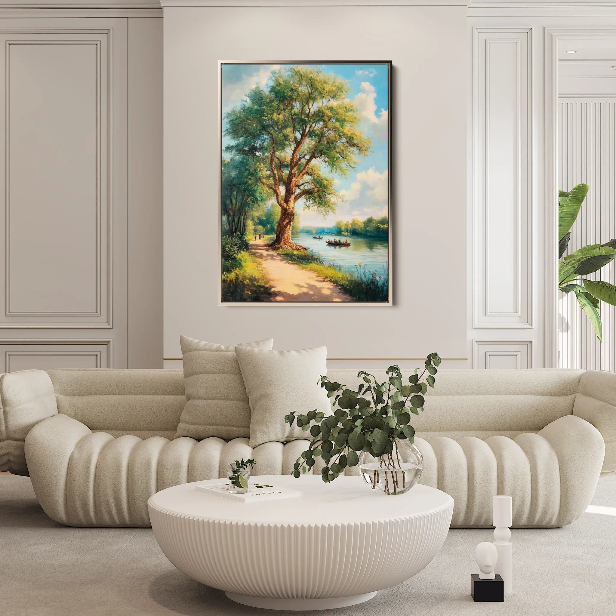 Landscape 237 Canvas Art 60 x 40 cm / Black