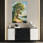 Landscape 237 Canvas Art 60 x 40 cm / Black