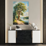 Landscape 237 Canvas Art 60 x 40 cm / Black