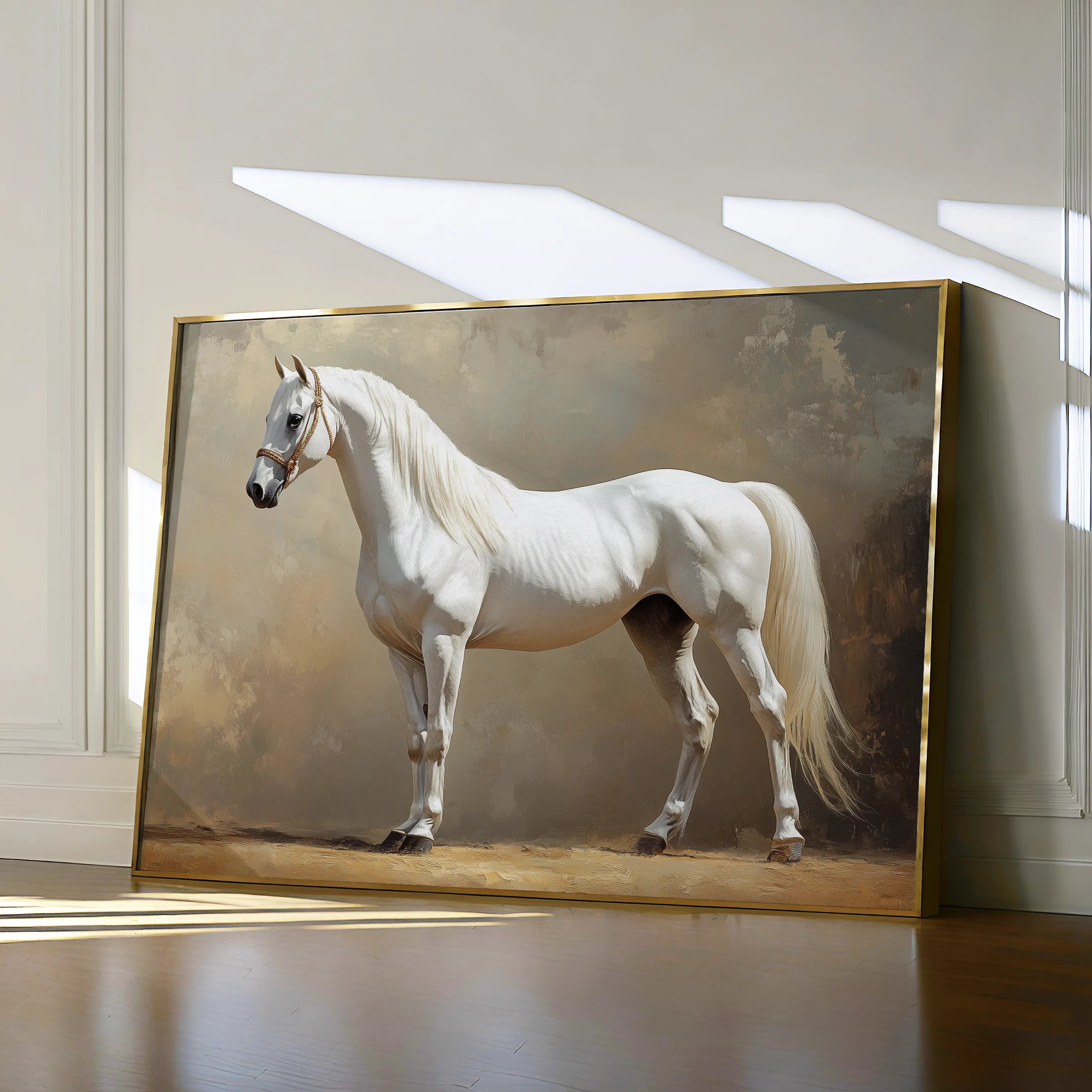 Horses 239 Canvas Art 60 x 40 cm / Black