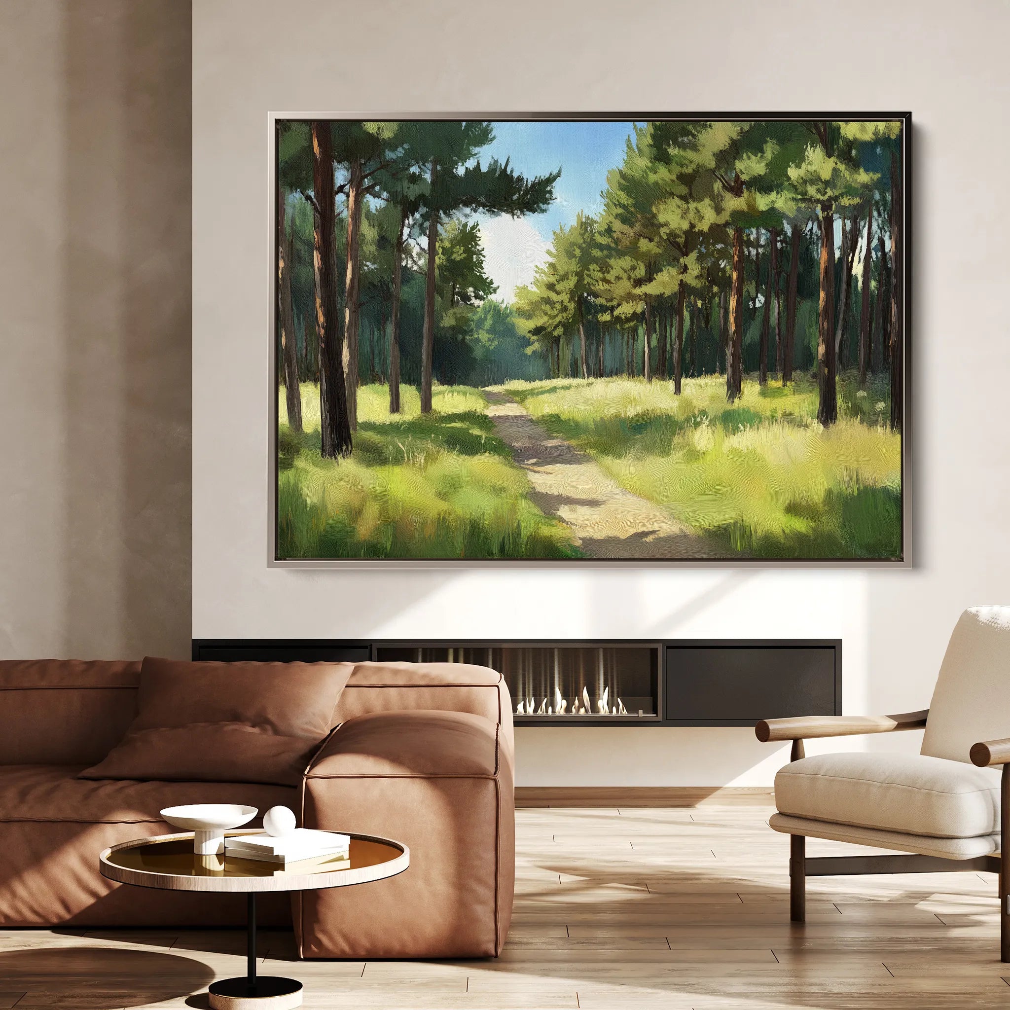 Landscape 239 Canvas Art 60 x 40 cm / Black