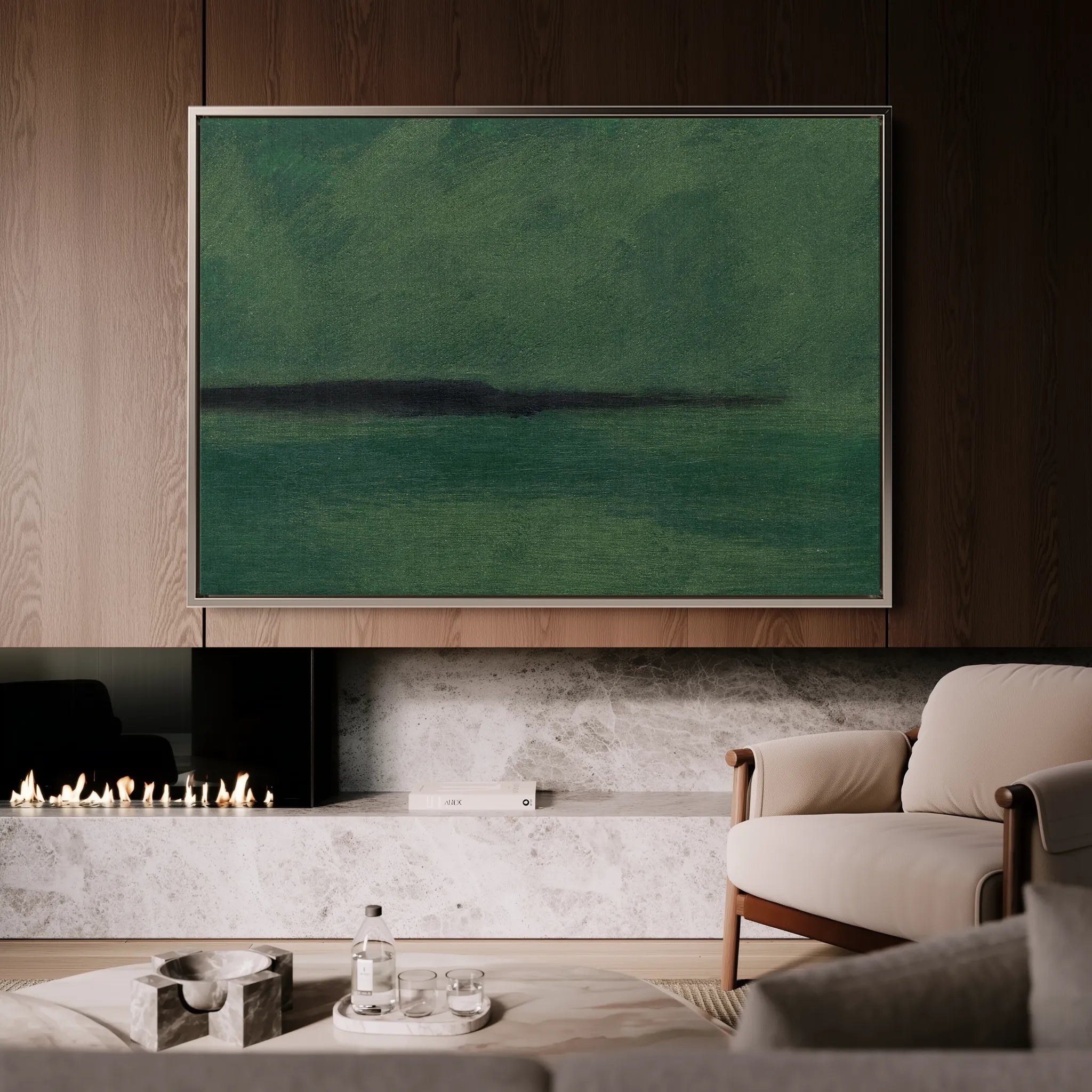 Abstract 240 Canvas Art 60 x 40 cm / Black