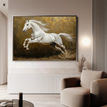 Horses 240 Canvas Art 60 x 40 cm / Black