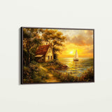 Landscape 240 Canvas Art 60 x 40 cm / Black