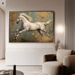 Horses 241 Canvas Art 60 x 40 cm / Black