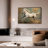 Horses 241 Canvas Art 60 x 40 cm / Black