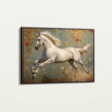 Horses 241 Canvas Art 60 x 40 cm / Black