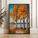 Landscape 241 Canvas Art 60 x 40 cm / Black