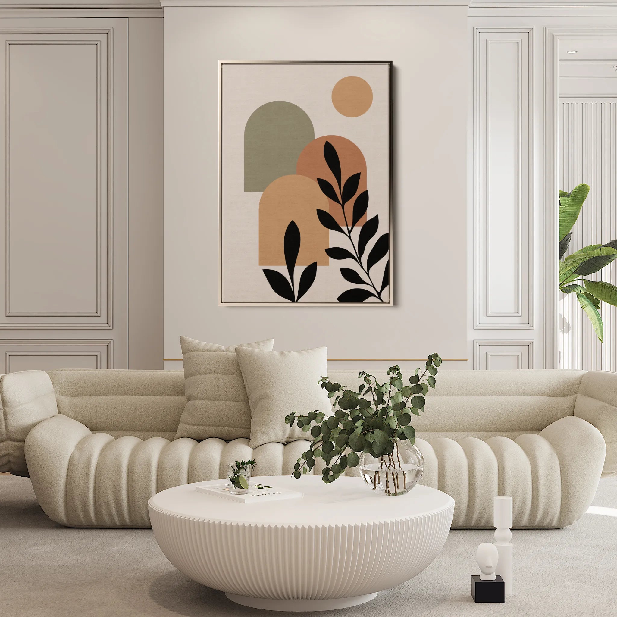 Boho 242 Canvas Art 60 x 40 cm / Black