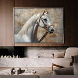 Horses 242 Canvas Art 60 x 40 cm / Black