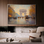 Landscape 242 Canvas Art 60 x 40 cm / Black