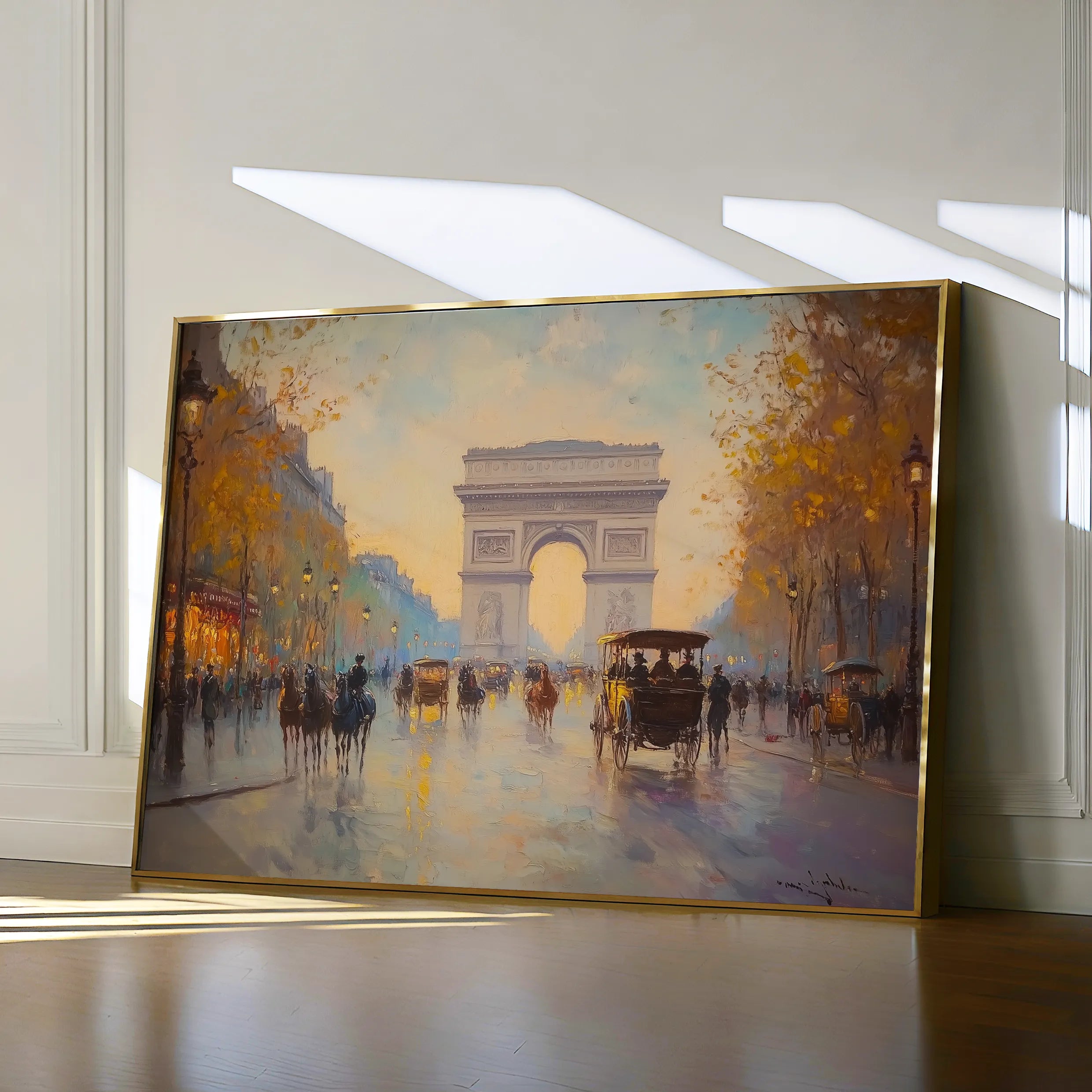 Landscape 242 Canvas Art 60 x 40 cm / Black