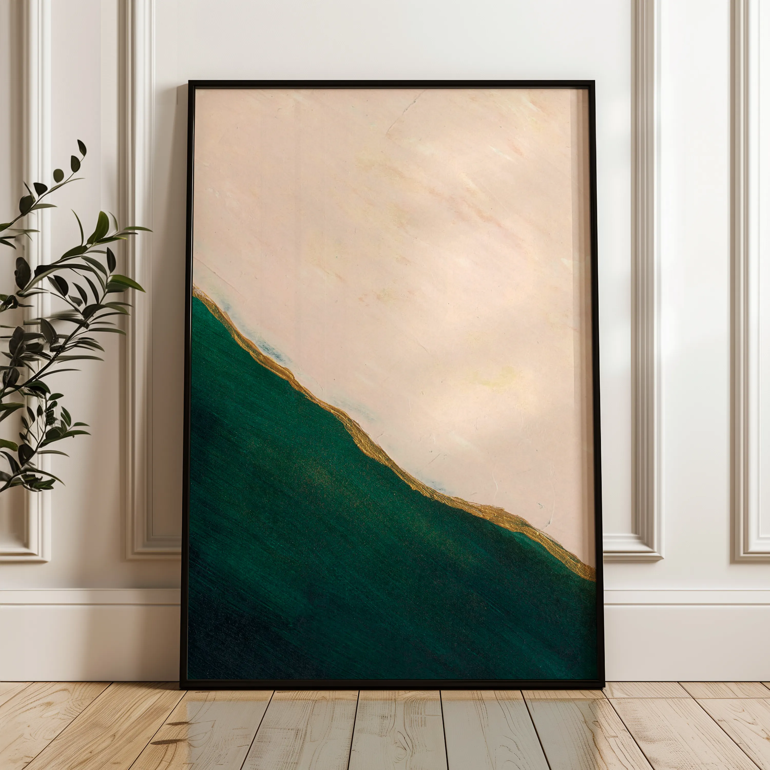 Abstract 243 Canvas Art 60 x 40 cm / Black
