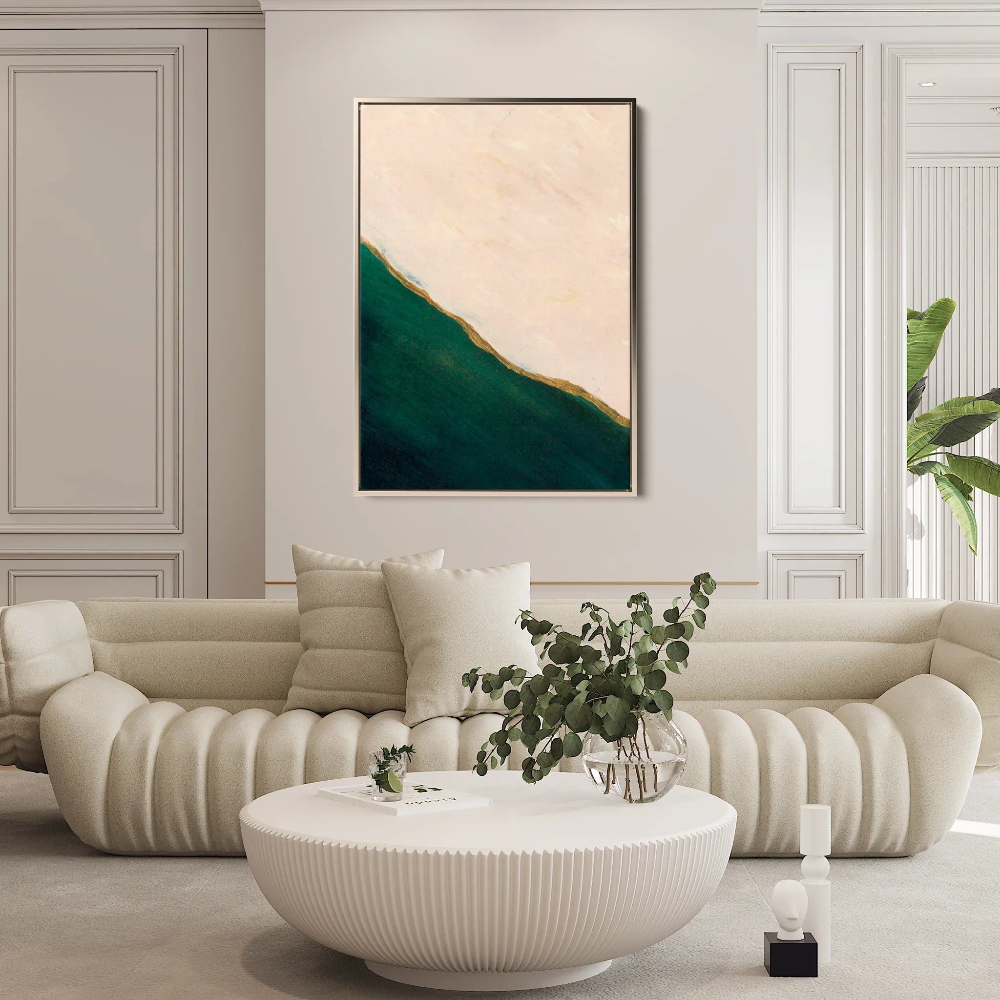 Abstract 243 Canvas Art 60 x 40 cm / Black