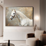 Horses 243 Canvas Art 60 x 40 cm / Black