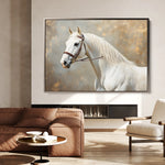 Horses 243 Canvas Art 60 x 40 cm / Black