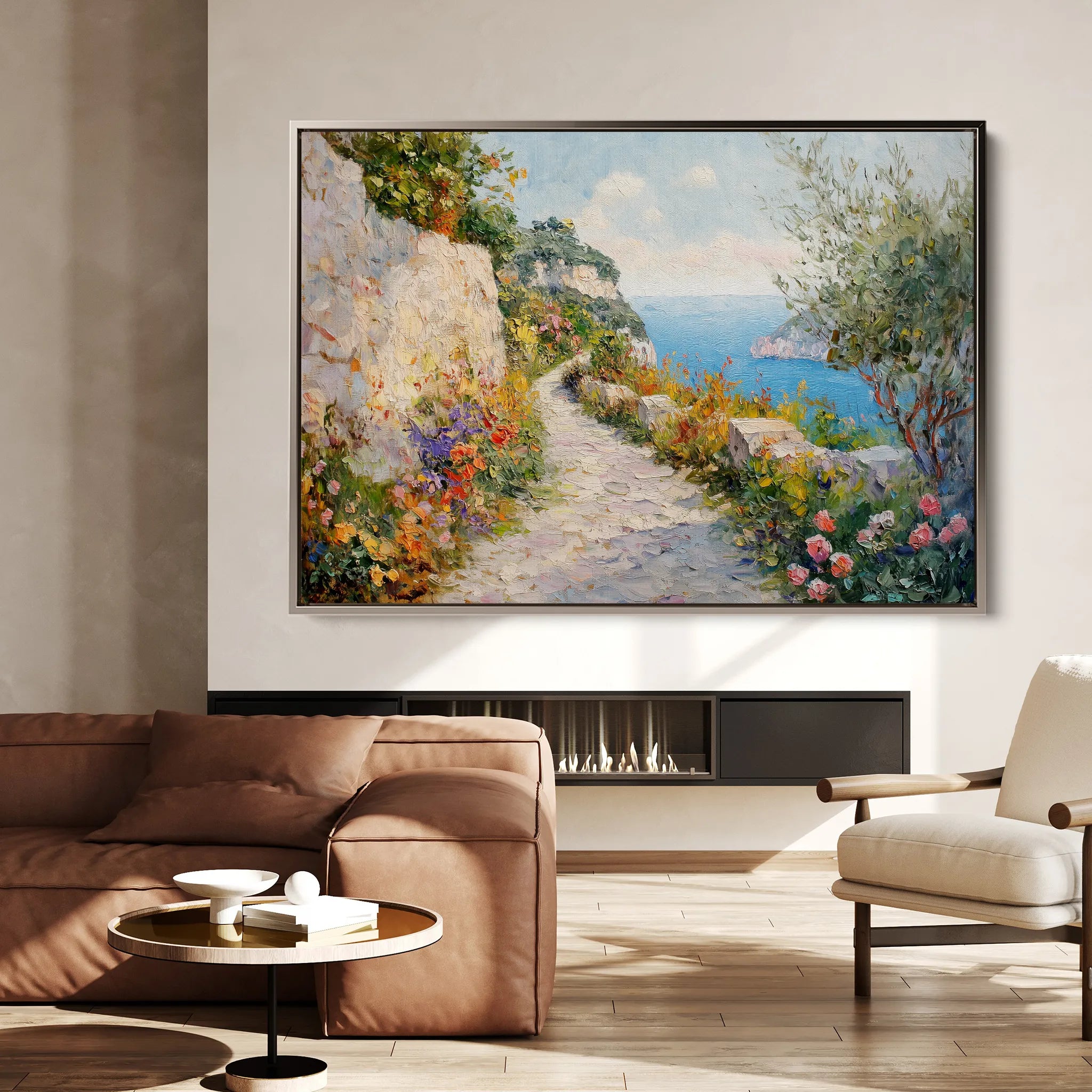 Landscape 243 Canvas Art 60 x 40 cm / Black