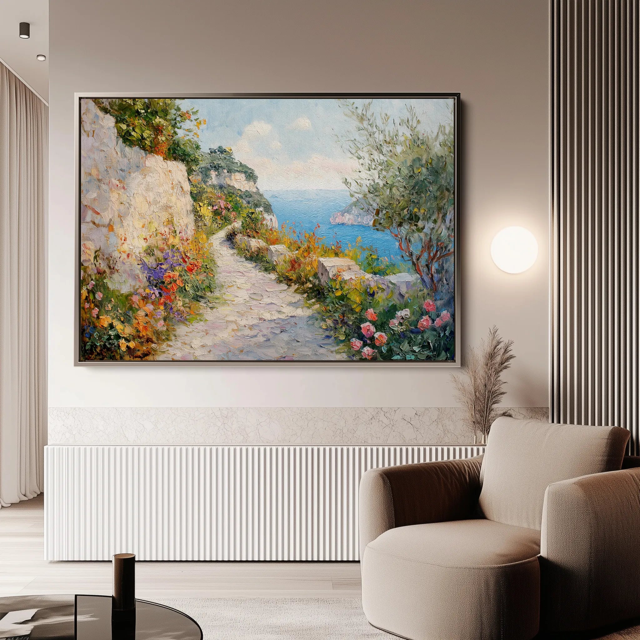 Landscape 243 Canvas Art 60 x 40 cm / Black