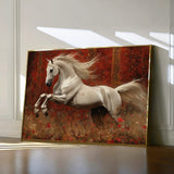 Horses 244 Canvas Art 60 x 40 cm / Black