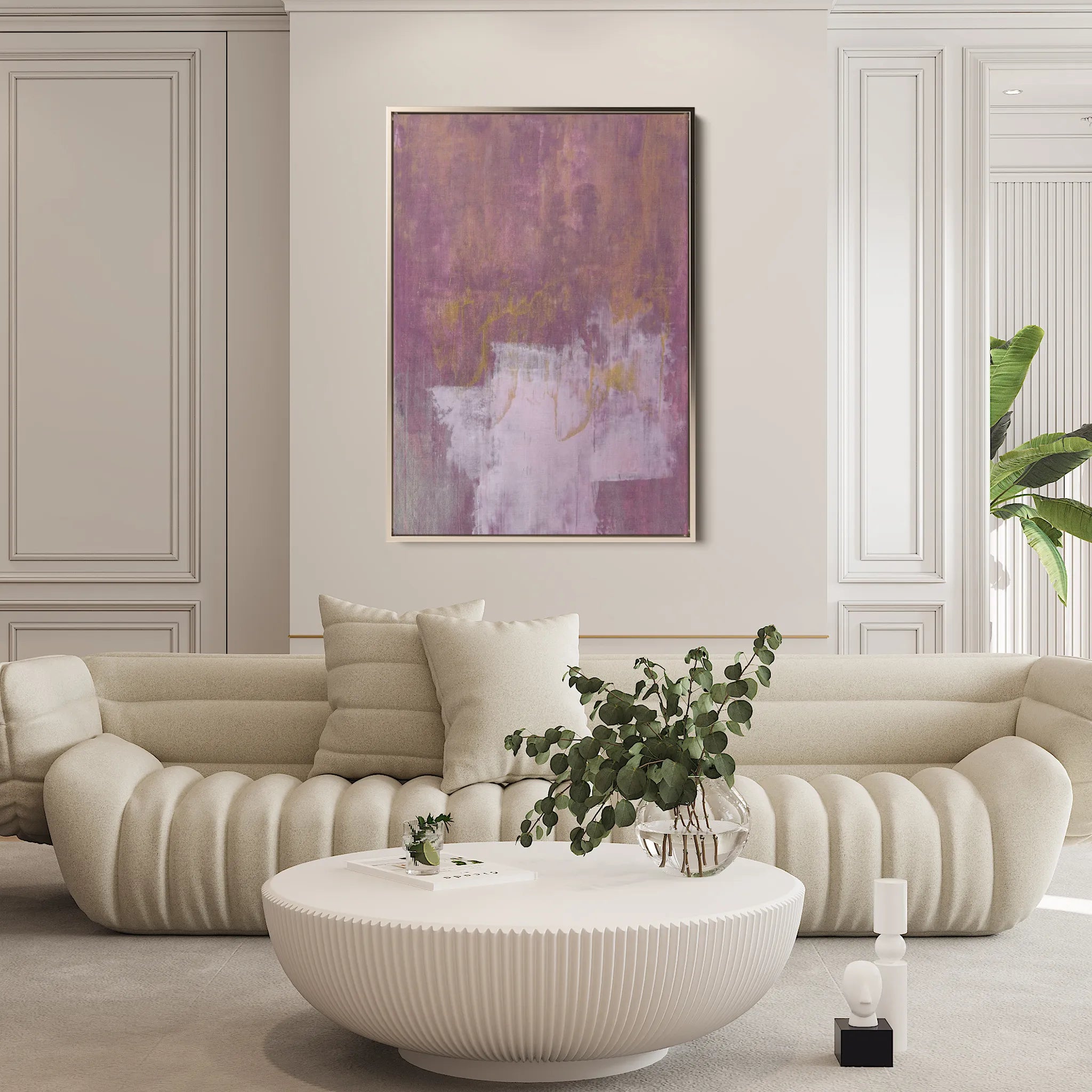 Abstract 245 Canvas Art 60 x 40 cm / Black