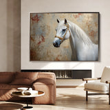Horses 245 Canvas Art 60 x 40 cm / Black