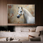 Horses 245 Canvas Art 60 x 40 cm / Black
