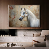 Horses 245 Canvas Art 60 x 40 cm / Black