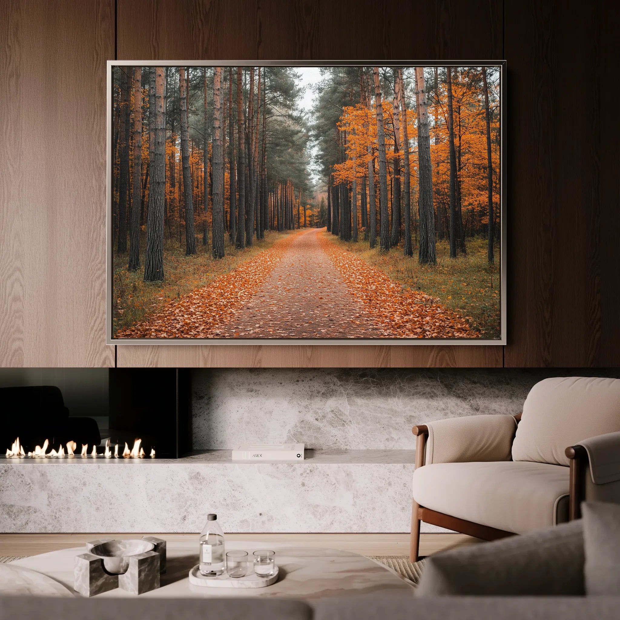 Landscape 245 Canvas Art 60 x 40 cm / Black