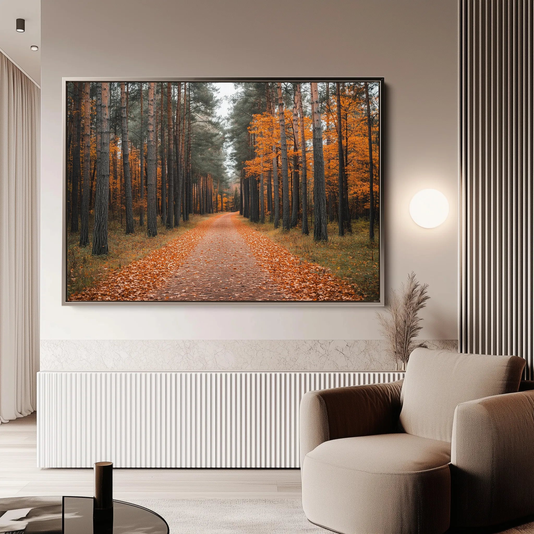 Landscape 245 Canvas Art 60 x 40 cm / Black