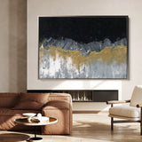 Abstract 246 Canvas Art 60 x 40 cm / Black