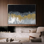 Abstract 246 Canvas Art 60 x 40 cm / Black