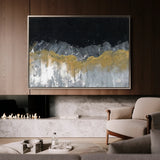 Abstract 246 Canvas Art 60 x 40 cm / Black