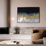 Abstract 246 Canvas Art 60 x 40 cm / Black