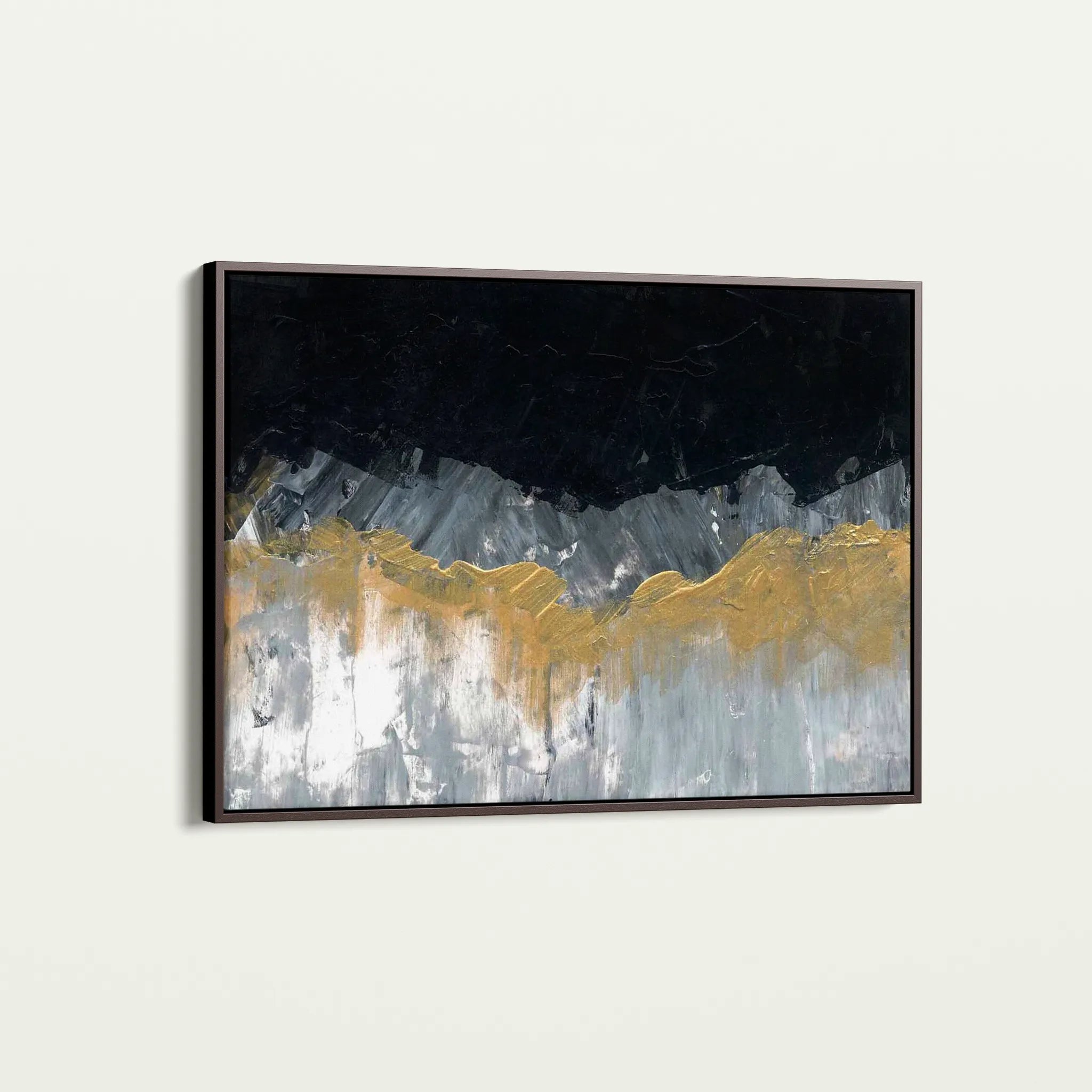 Abstract 246 Canvas Art 60 x 40 cm / Black