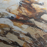 Horses 246 Canvas Art 60 x 40 cm / Black