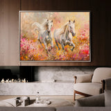 Horses 247 Canvas Art 60 x 40 cm / Black