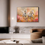 Horses 247 Canvas Art 60 x 40 cm / Black