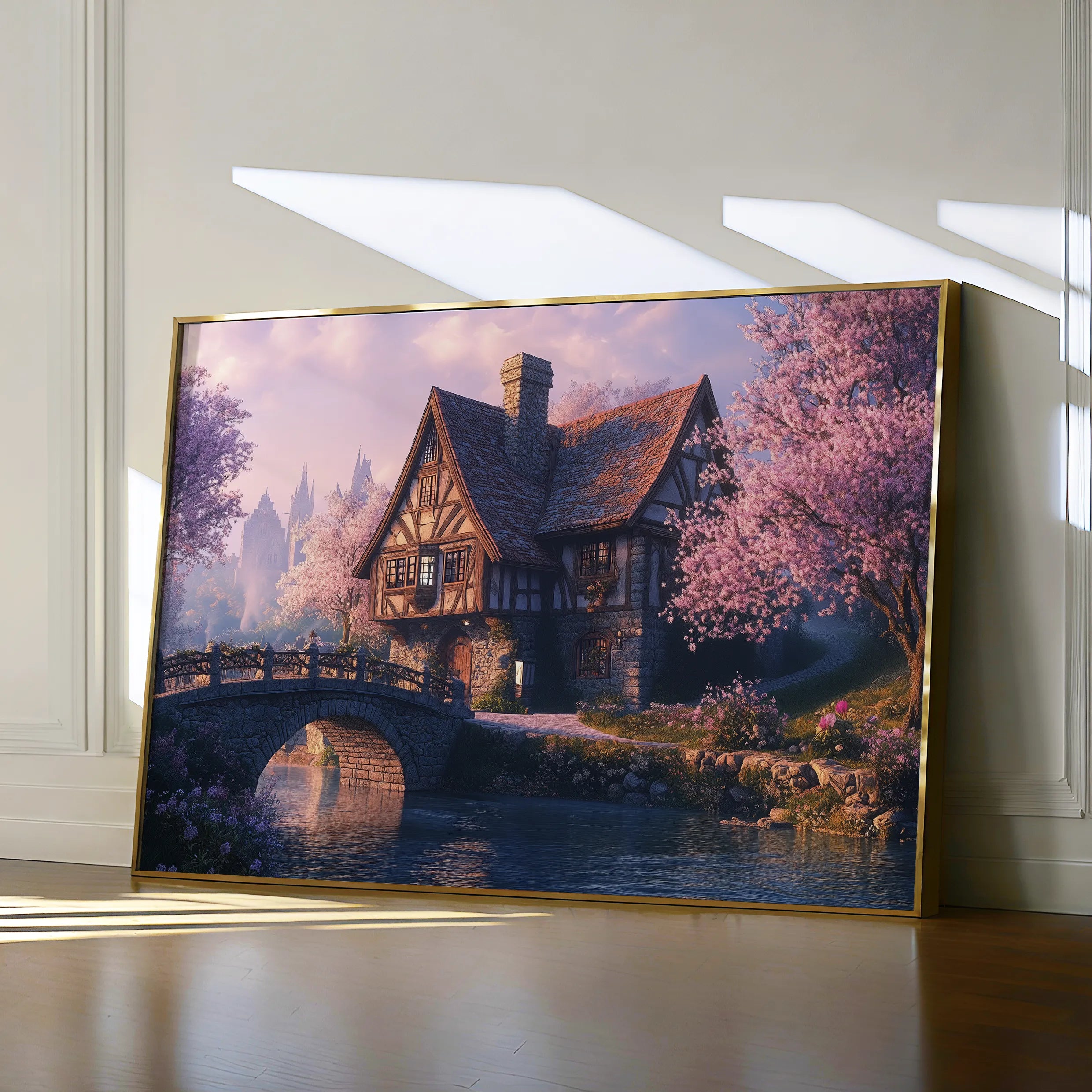 Landscape 247 Canvas Art 60 x 40 cm / Black